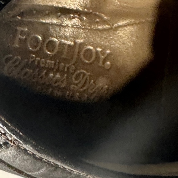 FootJoy Golf Brown Black Leather Cleets Athletic Golfing Golfer Shoes - Picture 5 of 12